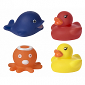 Курносики игрушка для ванны Веселое купание 4шт (25033), Дунгуань Йотойз Плэстик Фэктори Ко., ЛТД